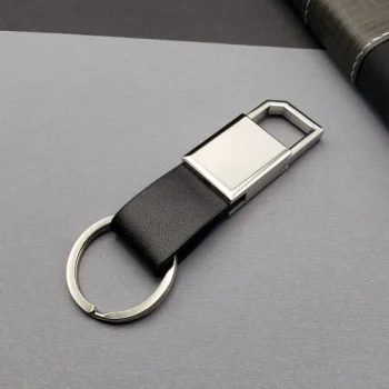 Mey İthalat® Siyah Gümüş Metal Anahtarlık
