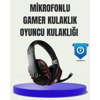 Mey İthalat® Stereo Gaming Kulaklık – Yüksek Ses Kalitesi, Ergonomik Yapı