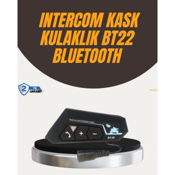 Mey İthalat® Su Geçirmez BT22 Bluetooth Kask Kulaklığı GPS ve Müzik Uyumlu