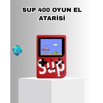 Mey İthalat® SUP Game Box El Konsolu – 500 Oyunlu, TV Bağlantılı, 5 Saat Oyun Süresi