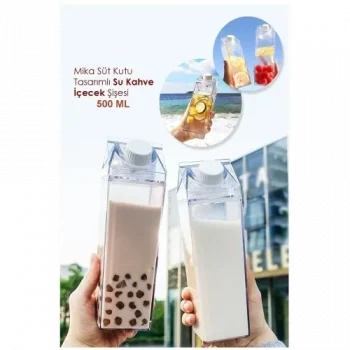 Mey İthalat® Süt Kutusu Meyve Suyu Taşıma Şişesi