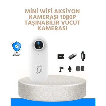 Mey İthalat® Suya ve Darbeye Dayanıklı Kompakt Spor Kamera 1080P
