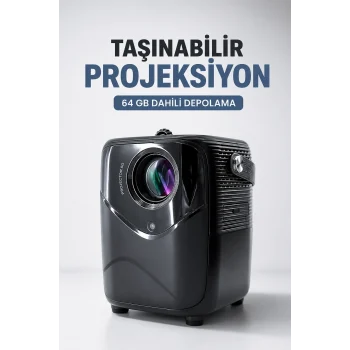 Mey İthalat® Taşınabilir Projeksiyon 64 GB Dahili Depolama