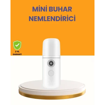 Mey İthalat® Taşınabilir Şarjlı Buhar Nemlendirici – Kablosuz Akıllı Pro Teknolojili Mini Cilt ve Ortam Nemlendirici