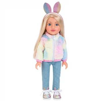 Mey İthalat® Tavşan Kulaklı Saç Bantlı Bebek 47 cm