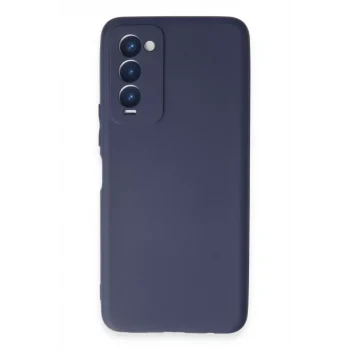 Mey İthalat®  Tecno Camon 18 Kılıf First Silikon - Lacivert