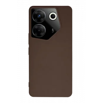 Mey İthalat®  Tecno Camon 20 Pro 5G Kılıf First Silikon - Kahverengi