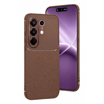 Mey İthalat® Tecno Camon 50 Pro 5G Auto Focus Karbon Kapak - Kahverengi