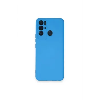 Mey İthalat®  Tecno Pova Neo Kılıf Nano içi Kadife Silikon - Mavi