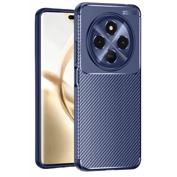 Mey İthalat®  Tecno Spark 30 Kılıf Auto Focus Karbon Kapak - Lacivert