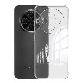 Mey İthalat®  Tecno Spark 30C Kılıf Lüx Şeffaf Silikon
