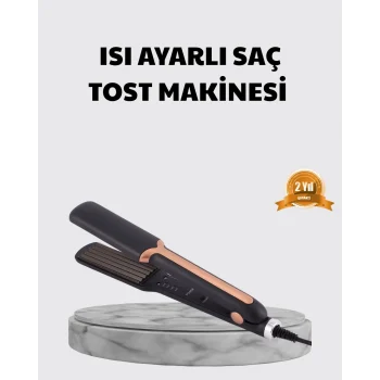Mey İthalat® Tost Model Saç Şekillendirici Hızlı Isınan Isı Ayarlı