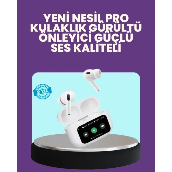 Mey İthalat® Tüm Telefonlarla Uyumlu ANC Özellikli Dokunmatik Bluetooth Kulaklık