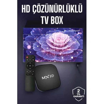 Mey İthalat® TV Box Android Uyumlu 4 Çekirdekli WİFİ Bağlantılı 4K