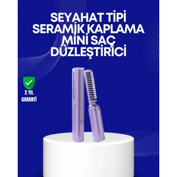 Mey İthalat® USB Şarjlı Kablosuz Saç Düzleştirici – Hızlı ve Pratik