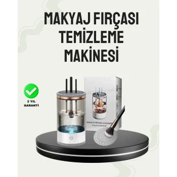 Mey İthalat® USB Şarjlı Kompakt Makyaj Fırçası Temizleme Makinesi