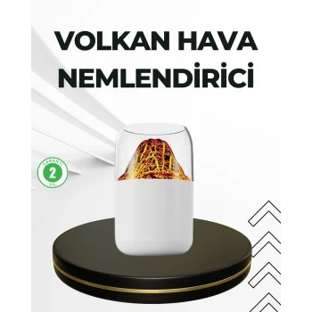 Mey İthalat® USB Şarjlı Volkanik Tasarımlı Buhar Makinesi