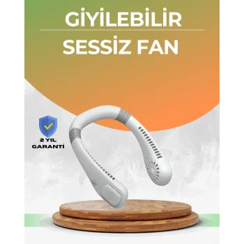 Mey İthalat® Uzun Ömürlü Bataryalı 9-18 Saat Kullanımlı Boyun Fanı