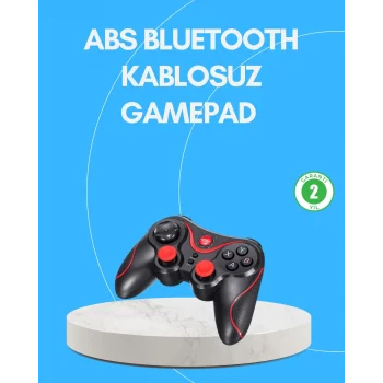 Mey İthalat® Uzun Pil Ömürlü Kablosuz Oyun Kumandası PC Telefon Tablet İçin