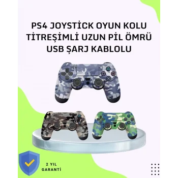 Mey İthalat® Uzun Pil Ömürlü Oyun Kolu – USB ile Hızlı Şarj Desteği