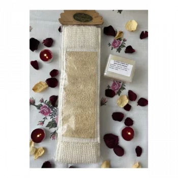 Mey İthalat® Uzun Sırt Kabak Lifi Ve Eşek Sütlü Doğal Sabun Lifli