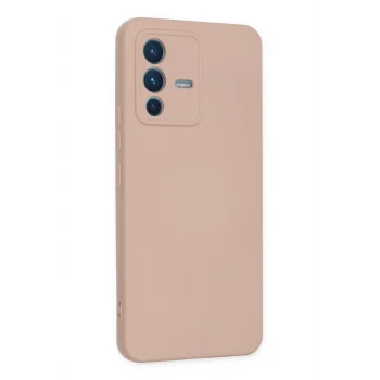 Mey İthalat®  Vivo V23 5G Kılıf Nano içi Kadife Silikon - Pudra