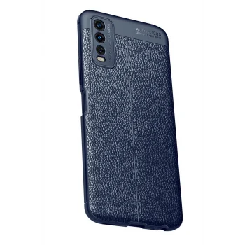 Mey İthalat®  Vivo Y11S Kılıf Auto Focus Kapak - Lacivert
