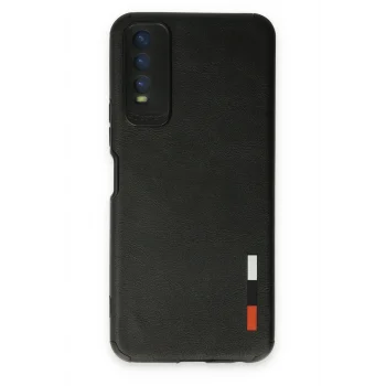 Mey İthalat®  Vivo Y11S Kılıf Loop Deri Silikon - Siyah