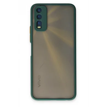 Mey İthalat®  Vivo Y11S Kılıf Montreal Silikon Kapak - Yeşil