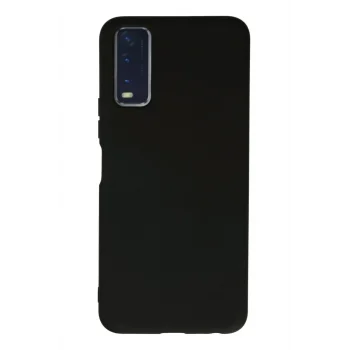 Mey İthalat®  Vivo Y11S Kılıf Nano içi Kadife Silikon - Siyah