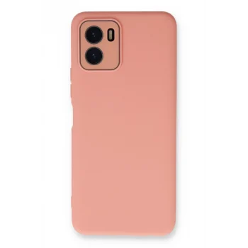 Mey İthalat®  Vivo Y15S Kılıf Lansman Glass Kapak - Pembe