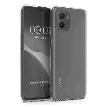 Mey İthalat®  Vivo Y15S Kılıf Lüx Şeffaf Silikon
