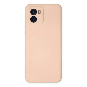 Mey İthalat®  Vivo Y15S Kılıf Nano içi Kadife Silikon - Pudra