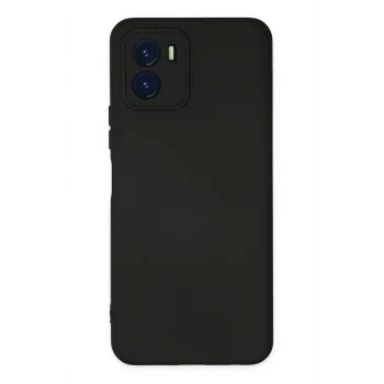 Mey İthalat®  Vivo Y15S Kılıf Nano içi Kadife Silikon - Siyah