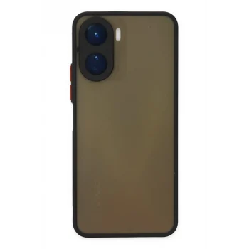 Mey İthalat®  Vivo Y16 Kılıf Montreal Silikon Kapak - Siyah