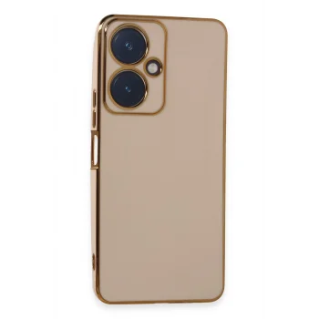Mey İthalat®  Vivo Y27 Kılıf Volet Silikon - Pembe