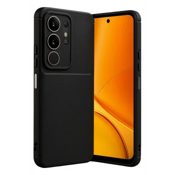 Mey İthalat®  Vivo Y29 4G Auto Focus Karbon Kapak - Siyah