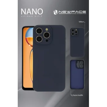 Mey İthalat®  Vivo Y36 Kılıf Nano içi Kadife Silikon - Siyah