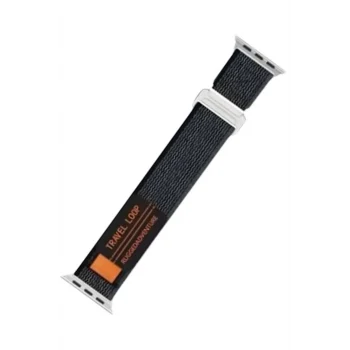 Mey İthalat®   Watch 42mm Alice Kumaş Kordon - Siyah-Gri