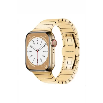 Mey İthalat®   Watch 42mm KR413 Fine Steel Kordon - Gold