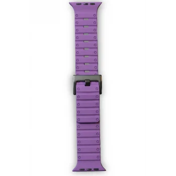 Mey İthalat®   Watch 42mm Magnus Mıknatıslı Silikon Kordon - Mor