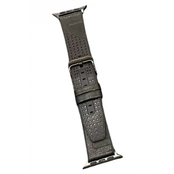 Mey İthalat®   Watch 45mm Buff Deri Kordon - Siyah