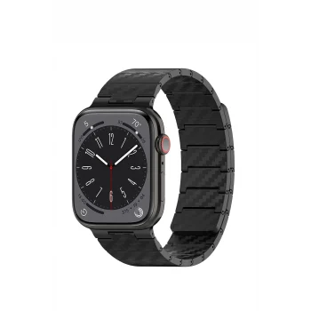 Mey İthalat®   Watch 45mm Carbon Steel Kordon - Siyah