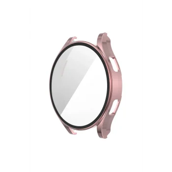 Mey İthalat®  Watch 5 44mm Wall Camlı Kasa Ekran Koruyucu - Rose Gold