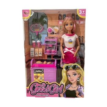 Mey İthalat® WG66748 Kutulu   Kafe İşleten Bebek Set 11,5 inç