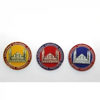 Mey İthalat® Yöresel Sultanahmet Magnet Yuvarlak Tasarım
