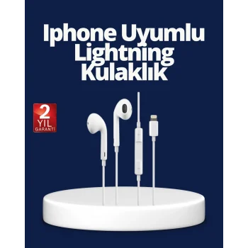 Mey İthalat® Yüksek Ses Kaliteli Mikrofonlu Kablolu Kulak İçi Kulaklık