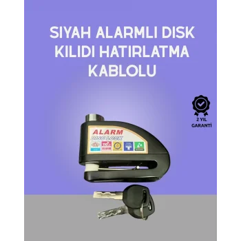 Mey İthalat® Yüksek Sesli 110dB Çelik Disk Kilidi Su Geçirmez