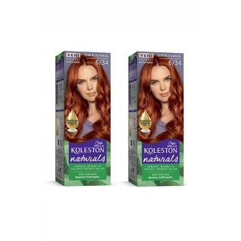 Naturals Saç Boyası Bakır Kumral 6/34 2x Paket