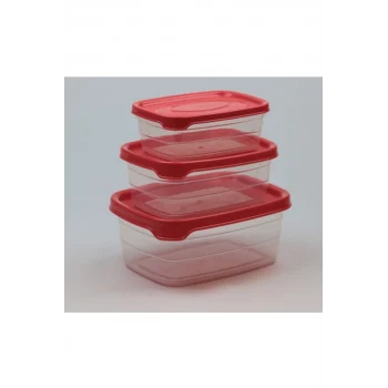 Plastik Saklama Kabı 3lü 400 Ml - 670 Ml - 1.2 Lt. Royaleks-BNM-0513